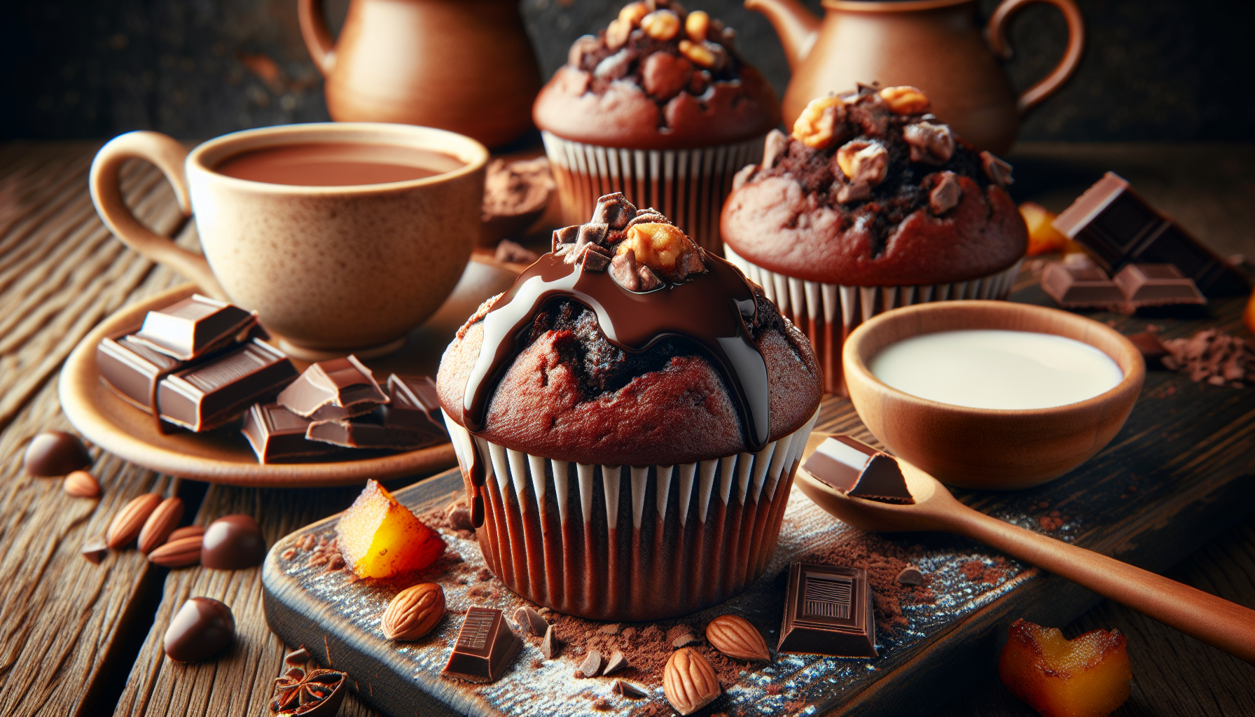 ricetta muffin al cioccolato